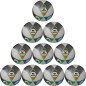 Preview: 10er Ballpaket / Ballset Erima Fußball Hybrid Eco Fairtrade silver/navy Gr. 5