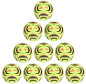 Preview: 10er Ballpaket Adidas Tiro Trainingsball lucid lemon/black/lucid red Gr. 5
