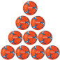 Preview: 10er Ballpaket / Ballset Erima Handball Flash Junior für Kinder orange/blue Gr. 00, 0