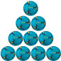 Preview: 10er Ballpaket / Ballset Erima Handball Flash Junior für Kinder sky/navy Gr. 0