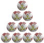 Preview: 10er Ballpaket / Ballset Erima Fußball Hybrid Training 2.0 metallic red/silver/lime Gr. 4