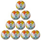 Preview: 10er Ballpaket / Ballset Erima Fußball Hybrid Lite 350g red/curacao Gr. 4