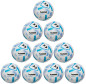 Preview: 10er Ballpaket / Ballset Hummel Fußball hmlAEROFLY Light 290g weiß/blau Gr. 5 10er Ballpaket