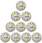 Preview: 10er Ballpaket / Ballset Hummel Fußball hmlAEROFLY Match weiß/gold/schwarz Gr. 5