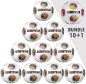 Preview: 10+1 Ballpaket DERBYSTAR Fußball Bundle Atmos TT DB + Atmos APS v25 Gr. 5