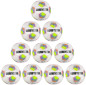 Preview: 10er Ballpaket / Ballset DERBYSTAR Fußball Brillant S-Light 290g Trainingsball v26 weiß/grün/lila Gr. 3, 4, 5