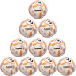 Preview: 10er Ballpaket / Ballset Hummel Fußball hmlAEROFLY Light 290g weiß/orange Gr. 4