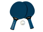 Mobile Preview: KETTLER Tischtennisschläger Set Outdoor, 2 Schläger, 6 Bälle