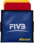 Mobile Preview: Mikasa VK Volleyball Schiedsrichterkarten rot/gelb