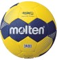 Mobile Preview: Molten Handball HF3400-YN IHF Trainingsball Harzfrei gelb/blau Rückseite