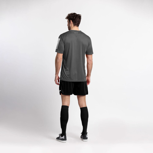 Derbystar Fußball Trikot Contra Kurzarm grau/weiß Gr. 116 - 3XL