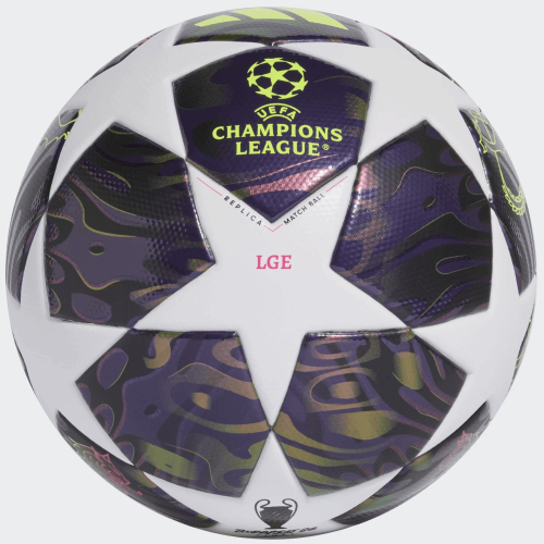 Preview: Adidas Fußball UCL UEFA Champions League Final League dark purple/white/solar yellow Gr. 5