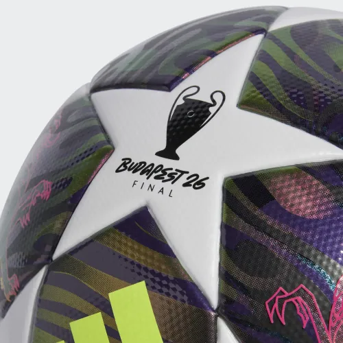 Preview: Adidas Fußball UCL UEFA Champions League Final League dark purple/white/solar yellow Gr. 5