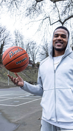 Preview: Baden Basketball Rival NHFS Game Ball orange Gr. 5, 6, 7