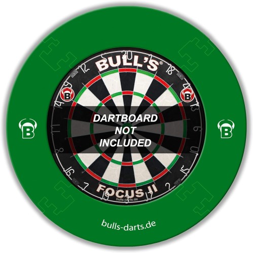 BULL'S Quarterback EVA Dart Board Surround schwarz, rot, creme, grün