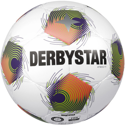 DERBYSTAR Fußball Atmos TT DB v25 weiß/grün/rot Gr. 5 Vorderseite