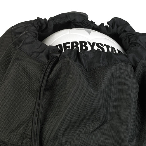 DERBYSTAR Ballsack für bis zu 12 Bälle Nahaufnahme Verschluss