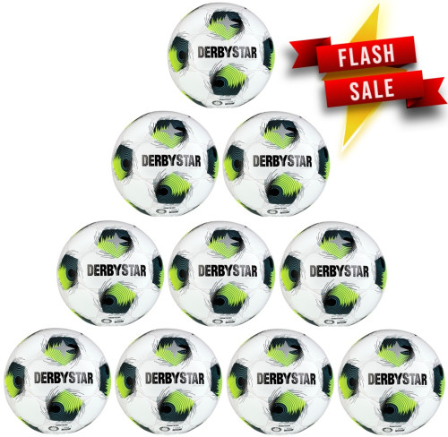 DERBYSTAR Fußball Brillant TT DB v26 weiß/grün/gelb Gr. 5