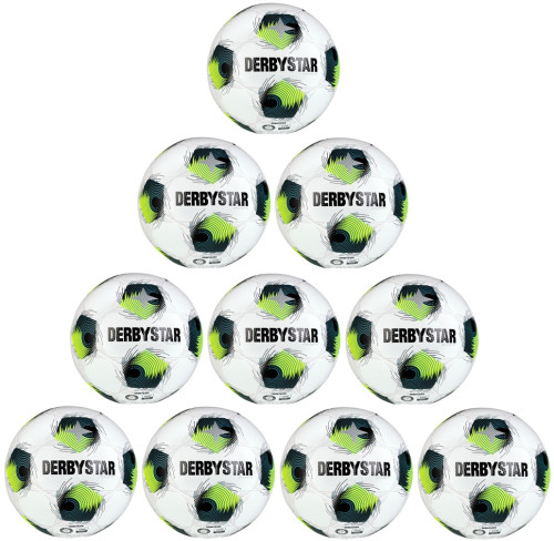 DERBYSTAR Fußball Brillant TT DB v26 weiß/grün/gelb Gr. 5