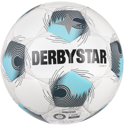 Preview: 10er Ballpaket / Ballset DERBYSTAR Fußball Club TT v26 weiß/grau/blau Gr. 4, 5 Einzelball