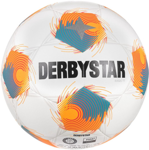 Preview: 10er Ballpaket / Ballset DERBYSTAR Fußball Magic TT v26 weiß/grau/orange Gr. 5 Einzelball
