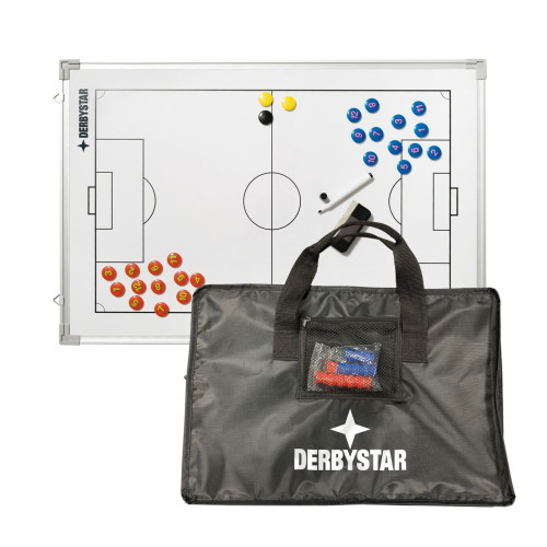 DERBYSTAR Taktiktafel für Fußball 45cm x 30cm magnetisch mit Tasche