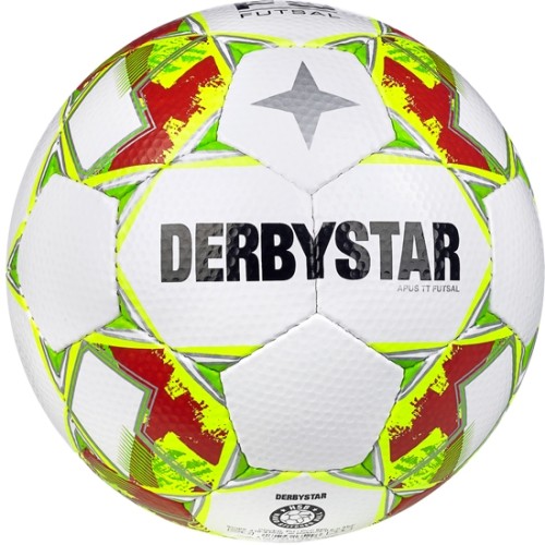 DERBYSTAR Futsal Ball Apus TT v23 weiß/gelb/rot