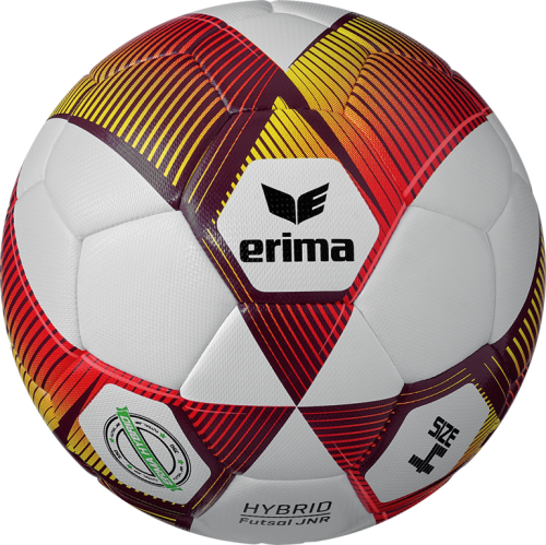 Erima Futsal Ball Hybrid 350g rot/gelb Gr. 4