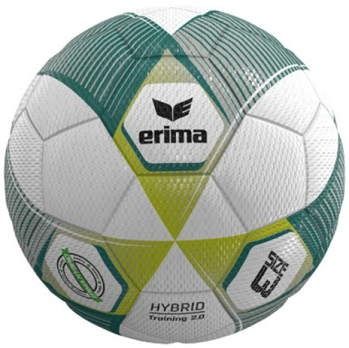 Erima Fußball Hybrid Training 2.0 metallic green/silver/lime Gr. 3