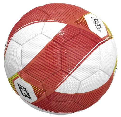 Preview: 10er Ballpaket / Ballset Erima Fußball Hybrid Lite 290g fiery-coral/lime Gr. 3