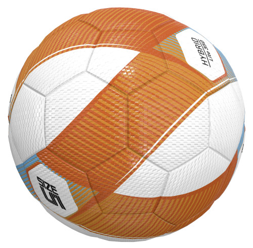 Preview: 10er Ballpaket / Ballset Erima Fußball Hybrid Lite 350g neon orange/curacao Gr. 5