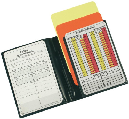 Erima Schiedsrichter Mini Set (Gelbe/Rote Karte, Spielnotizkarten)