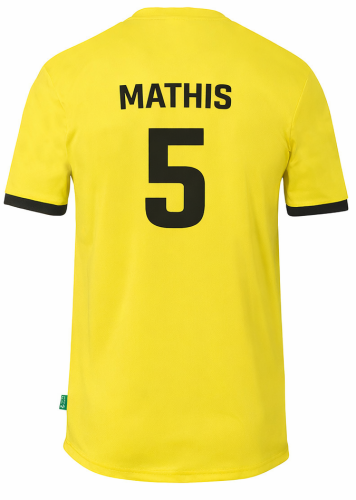 Geburtstagstrikot für Kinder mit Rückennummer + Name Gr. 116 - 164