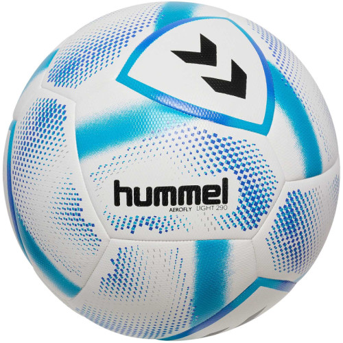 Preview: 10er Ballpaket / Ballset Hummel Fußball hmlAEROFLY Light 290g weiß/blau Gr. 5 Einzelball