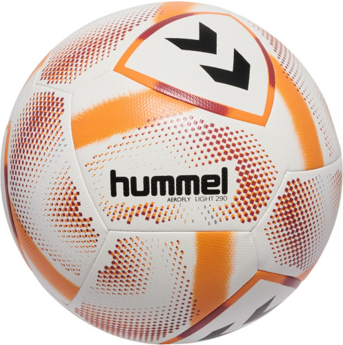 Preview: 10er Ballpaket / Ballset Hummel Fußball hmlAEROFLY Light 290g weiß/orange Gr. 4