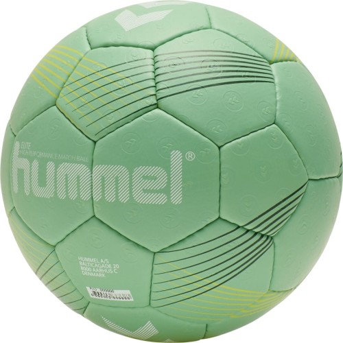 Hummel Handball Wettspielball Elite High Performance grün/gelb Vorderansicht