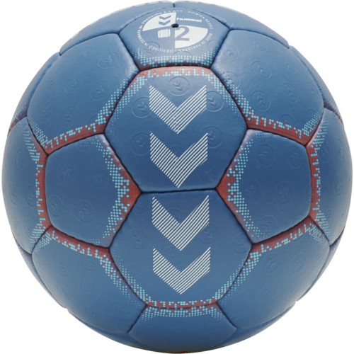 Hummel Handball Trainings- und Wettspielball Premier blau/orange Rückansicht