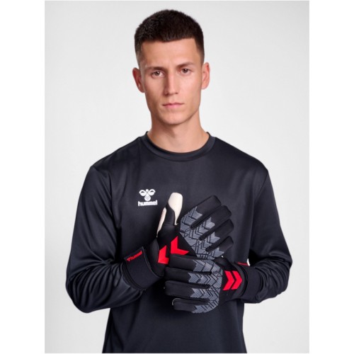 Hummel Torwarthandschuhe hmlGK Hyper Grip schwarz/weiß/rot
