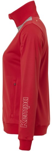 Preview: Kempa Core 2.0 Polyesterjacke Damen rot/dark grau melange Gr. S, M, L, XL