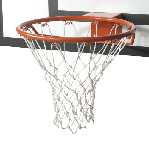 Korbring sehr robust inkl. Basketballnetz für Schule, Verein, Freizeit, DIN EN 1270