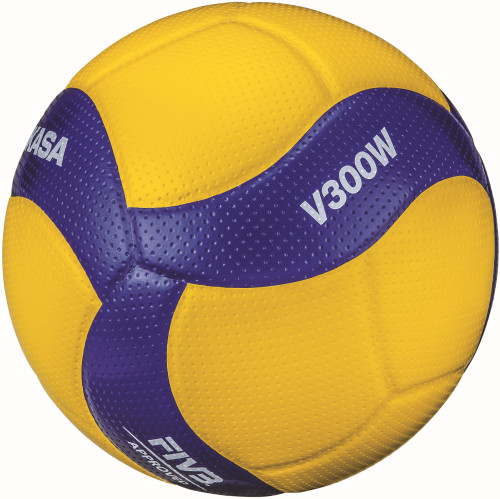 Mikasa Volleyball V300W gelb/blau Gr. 5