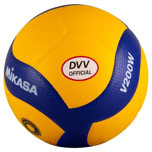 Mikasa Volleyball V200W-VBL Bundesliga gelb/blau Gr. 5