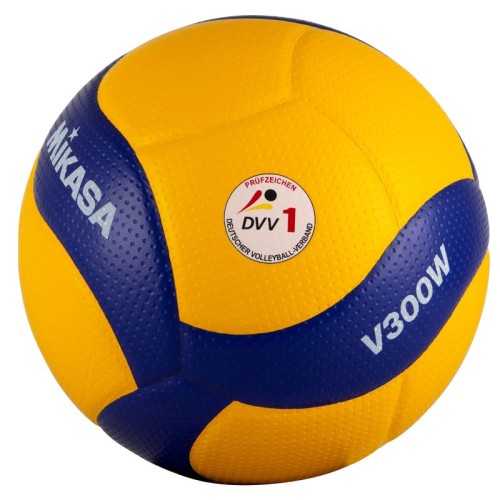 Mikasa Volleyball V300W gelb/blau Gr. 5