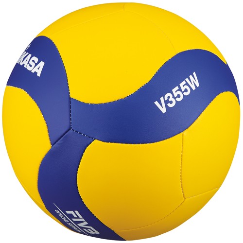 Mikasa Volleyball V355W Übungs- & Trainingsvolleyball gelb/blau gr. 5