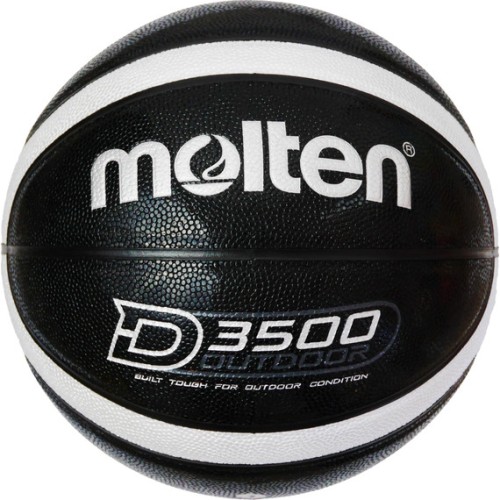 Molten Basketball D3500 schwarz/silber Synthetik-Leder Gr. 6, 7