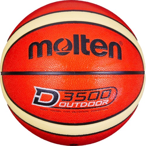 Molten Basketball D3500 Orange/Creme Synthetik-Leder Gr. 6, 7