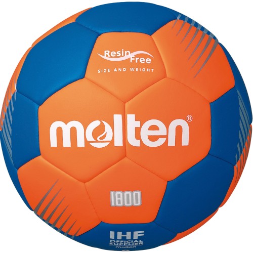 Molten Handball 1800 Trainingsball Harzfrei orange/blau Gr. 0