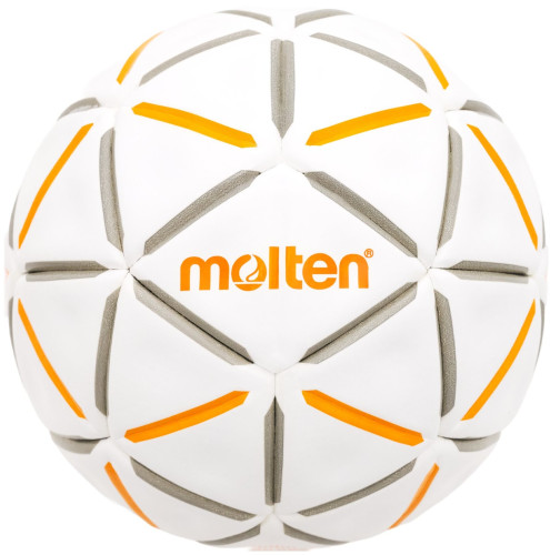 Preview: Molten Handball d60 PRO Top Wettspielball, Resin-Free Harzfrei weiß/orange Gr. 2, 3