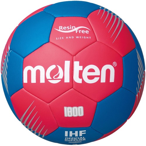 Molten Handball 1800 Trainingsball Harzfrei rot/blau Gr. 2
