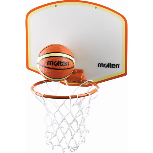 Molten Mini Basketballkorb Set mit Klebehalterung